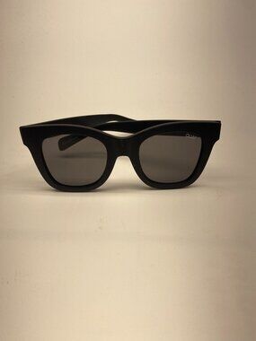 Quay Womens After Hours Black Matte Large Square Sunglasses